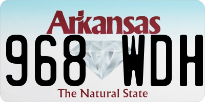 AR license plate 968WDH