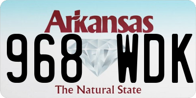 AR license plate 968WDK