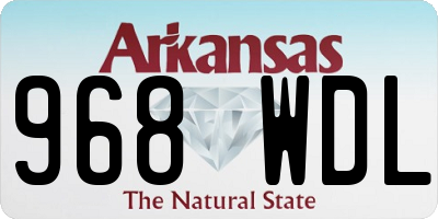 AR license plate 968WDL
