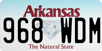 AR license plate 968WDM