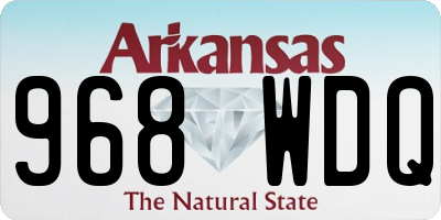 AR license plate 968WDQ