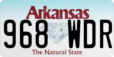 AR license plate 968WDR