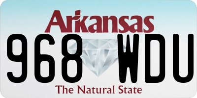 AR license plate 968WDU