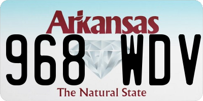 AR license plate 968WDV