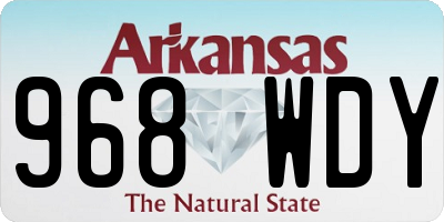 AR license plate 968WDY