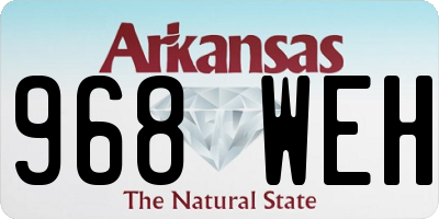 AR license plate 968WEH