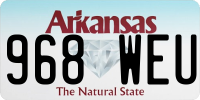 AR license plate 968WEU