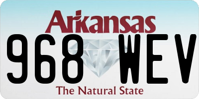 AR license plate 968WEV