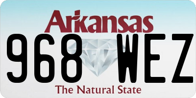 AR license plate 968WEZ