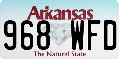 AR license plate 968WFD