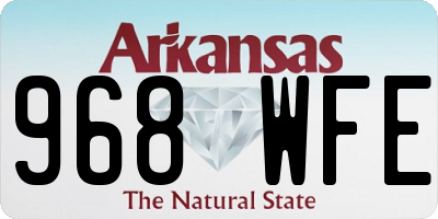 AR license plate 968WFE