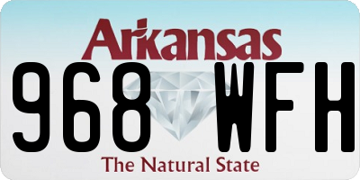 AR license plate 968WFH