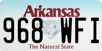 AR license plate 968WFI