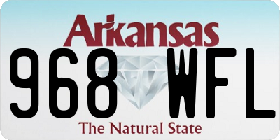 AR license plate 968WFL