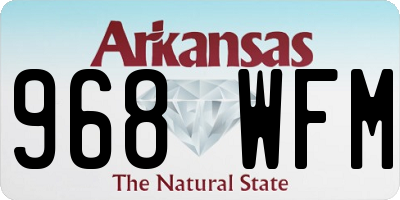 AR license plate 968WFM
