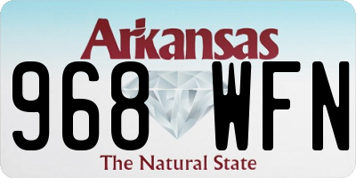 AR license plate 968WFN