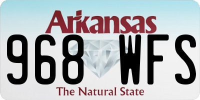 AR license plate 968WFS
