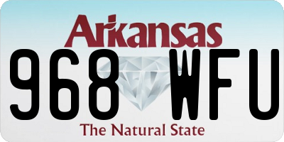 AR license plate 968WFU