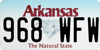 AR license plate 968WFW