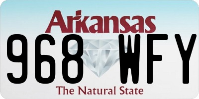AR license plate 968WFY