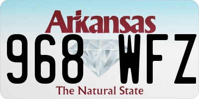 AR license plate 968WFZ