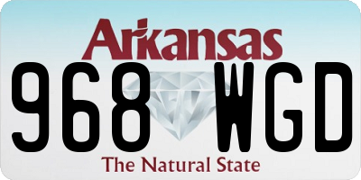 AR license plate 968WGD
