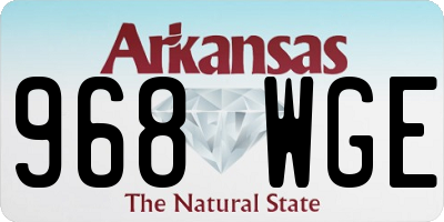 AR license plate 968WGE