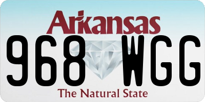 AR license plate 968WGG