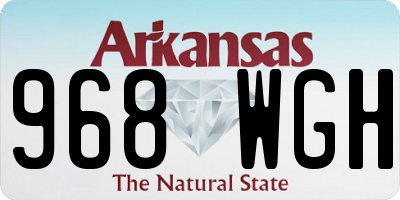 AR license plate 968WGH