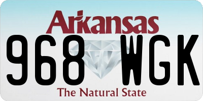 AR license plate 968WGK