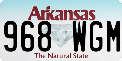 AR license plate 968WGM