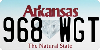 AR license plate 968WGT