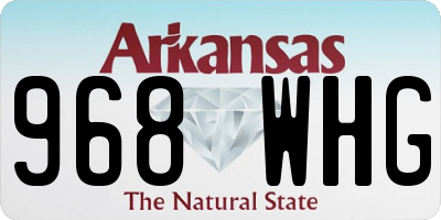 AR license plate 968WHG