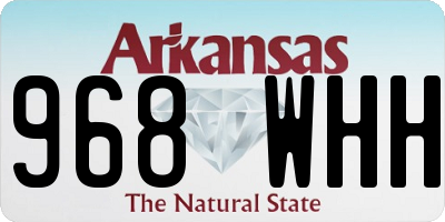 AR license plate 968WHH
