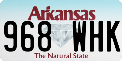 AR license plate 968WHK