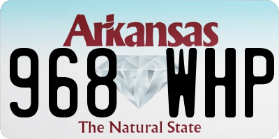 AR license plate 968WHP