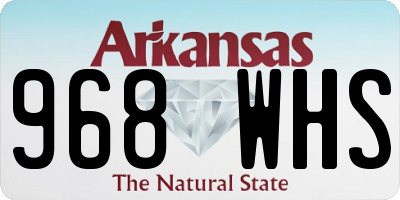 AR license plate 968WHS