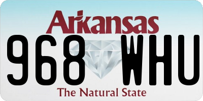 AR license plate 968WHU