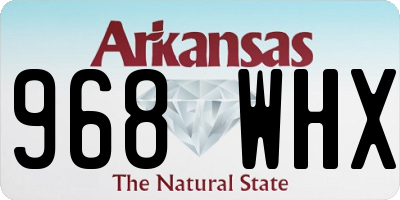 AR license plate 968WHX