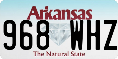 AR license plate 968WHZ