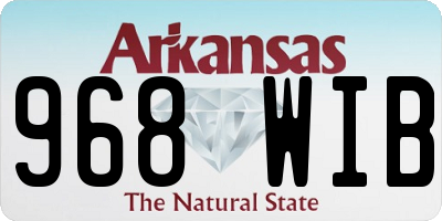 AR license plate 968WIB