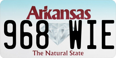 AR license plate 968WIE