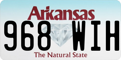 AR license plate 968WIH