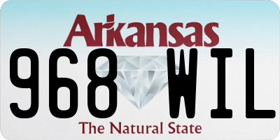 AR license plate 968WIL
