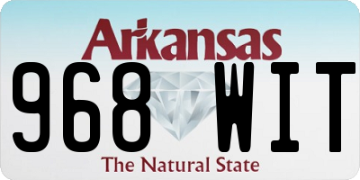 AR license plate 968WIT