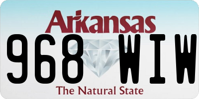 AR license plate 968WIW