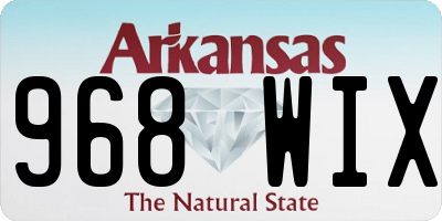 AR license plate 968WIX