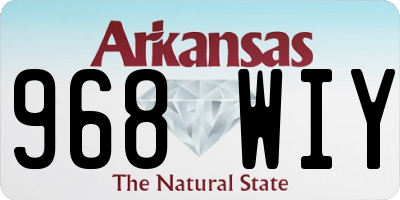 AR license plate 968WIY