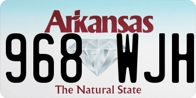 AR license plate 968WJH