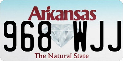 AR license plate 968WJJ